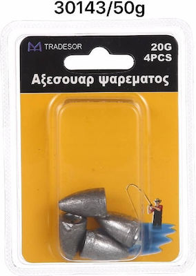 Tradesor Greutate Sinker Pescuit Plumb 50gr. Set 2buc