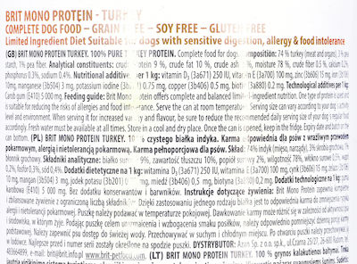 Brit Mono Protein Nassfutter mit Türkei 1 x 400g