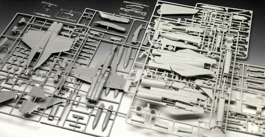 Revell Top Gun 2 Movie Modeling Figure Airplane 208 Pieces in Scale 1:72 with Glue and Paints