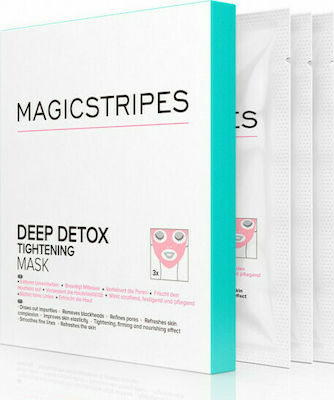 MagicStripes Deep Detox Tightening Face Firming Mask with Clay 3pcs