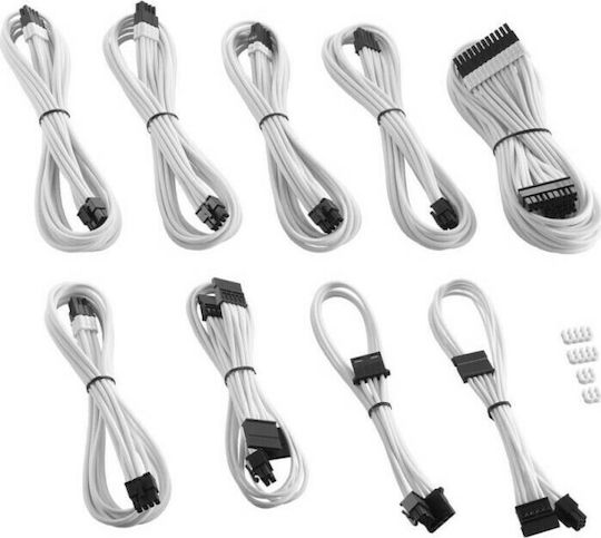 Cablemod ModMesh C-Series - Cable 0.85m Λευκό CM-PCSR-FKIT-NKW-R