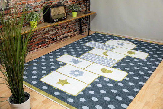Ezzo Hopscotch KD44 Παιδικό Χαλί Γκρι 160x230cm