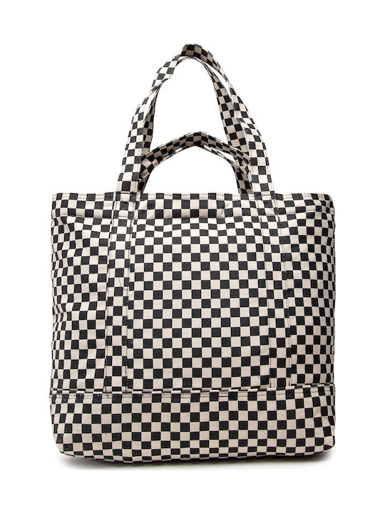 Tell All Zip Υφασμάτινη Γυναικεία Τσάντα Shopper Ώμου Πολύχρωμη
