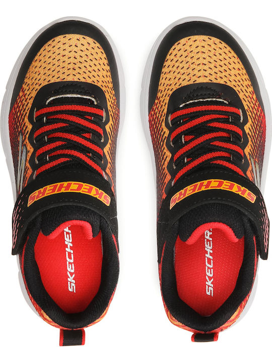Norvo Kids Sports Shoes Running with Hoop & Loop Closure Orange