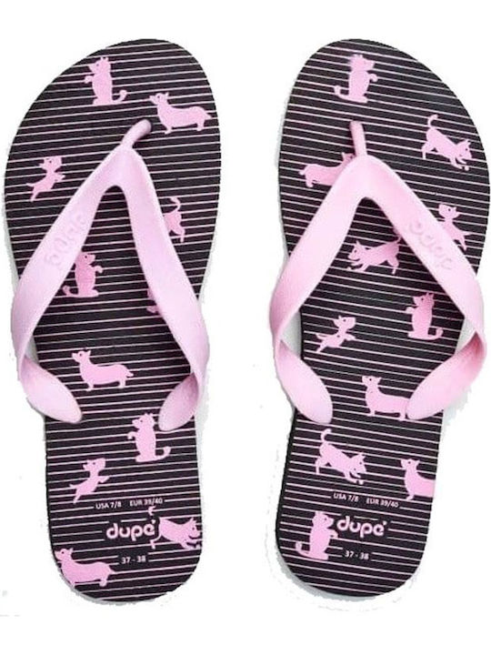 Dupe Women's Flip Flops Pink