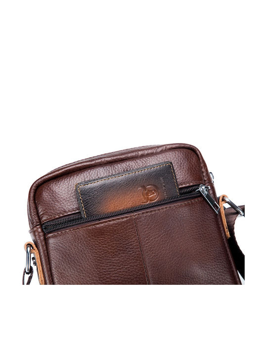 Leather Men's Bag Shoulder / Crossbody Brown
