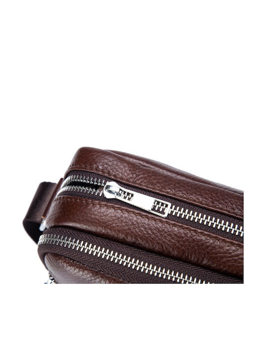 Leather Men's Bag Shoulder / Crossbody Brown
