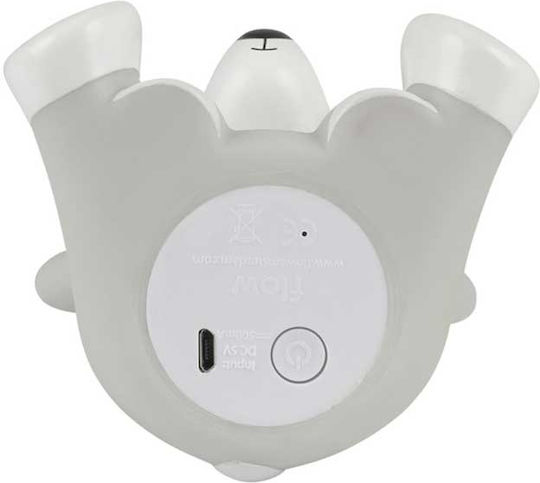 Flow Led Kids Decorative Lamp Fabian Gray 10x9x13.5εκ.