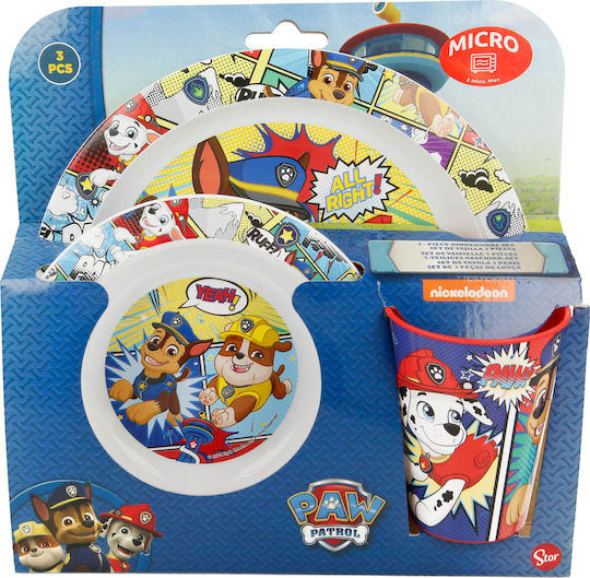 Stor Set de hrănire Paw Patrol din Plastic Multicolor 3buc