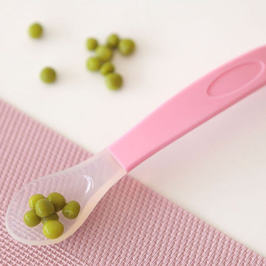 Kiokids Βρεφικό Κουτάλι Step 2 από Σιλικόνη Pink για 6+ μηνών