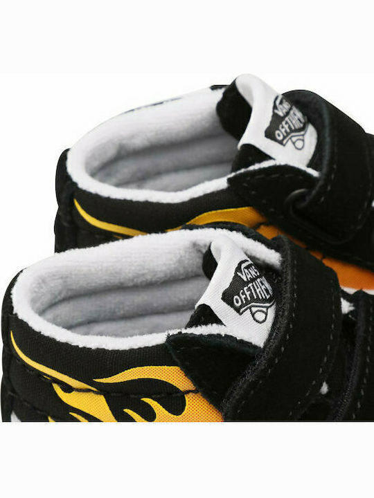 Mid Reossue V Kids Sneakers High with Scratch Black