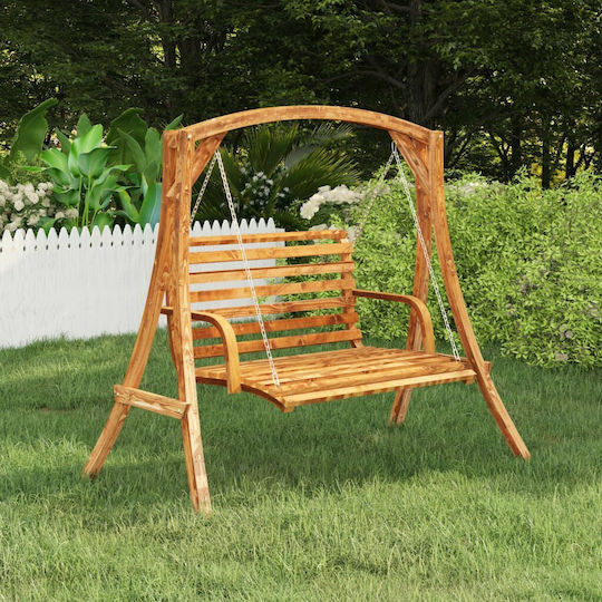 vidaXL Gartenwiegenbasis aus Holz Coffee 176.5x101x169.5cm