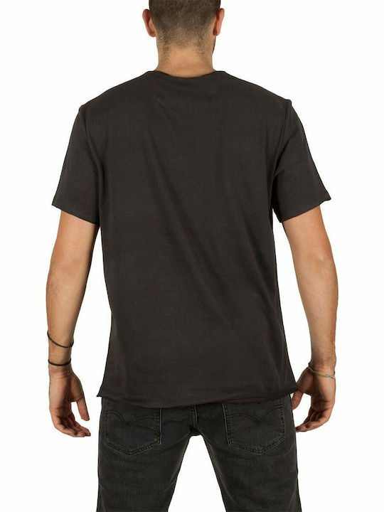 Amplified Joy Division Unknown Pleasures T-shirt Γκρι Βαμβακερό Ανθρακί