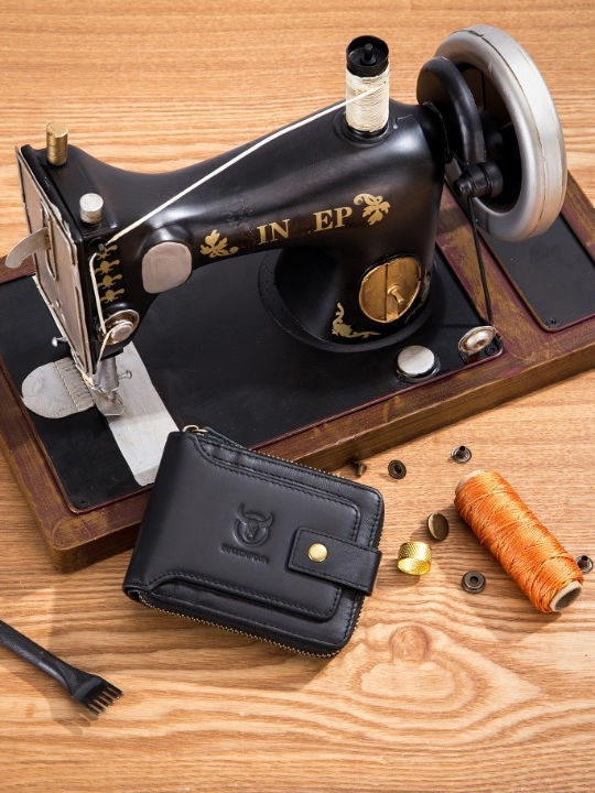 Leather Men's Wallet Classic with RFID Black
