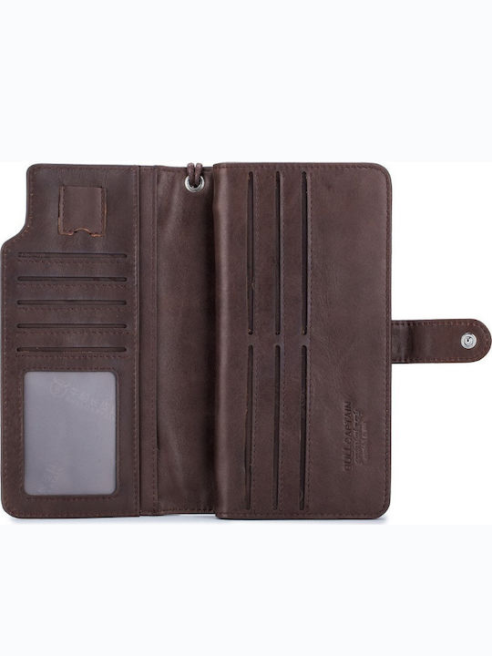 SNB-028 Leather Men's Wallet with RFID Brown