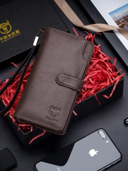 SNB-028 Leather Men's Wallet with RFID Brown