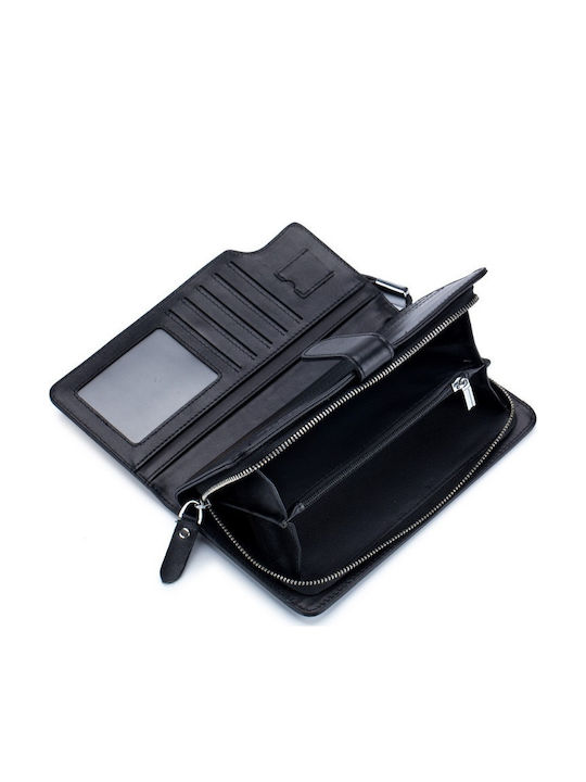 Leather Men's Wallet Classic with RFID Black