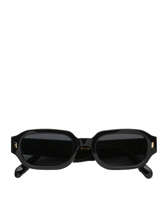 Gast Dear Friday Unisex Sunglasses with Black Plastic Frame and Black Lens DF01