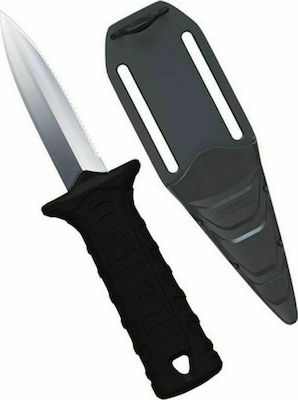 Seac Samurai Evo Μαχαίρι Κατάδυσης Στιλέτο Μαύρο με Λεπίδα 7cm
