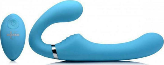 Strap U Mighty Rider Vibrating Strapless Strap-On Без презрамки Страп-он с Дилдо с вибрация в Син цвят