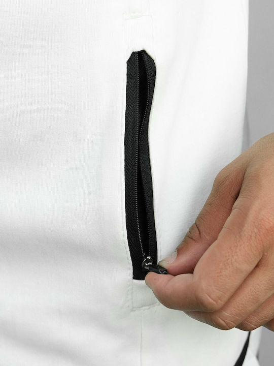 Men's Sweatshirt with White Hood