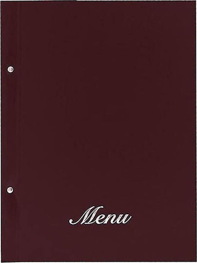 Next Suport de meniu din Piele PU în Culoarea Burgundy Menu Basic