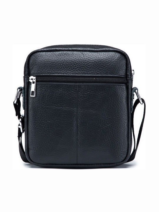 DJB-023 Leather Men's Bag Shoulder / Crossbody Black