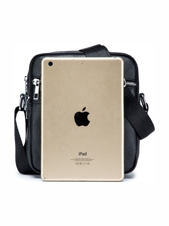 DJB-023 Leather Men's Bag Shoulder / Crossbody Black