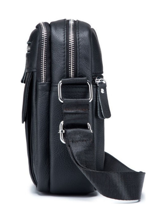 Leather Men's Bag Shoulder / Crossbody Black