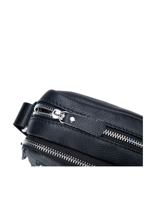 Leather Men's Bag Shoulder / Crossbody Black