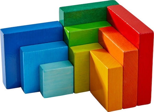 Haba Bauklötze Spiel Nachbildung Kube Regenbogen Hölzernes für 3+ Jahre 10 Stück