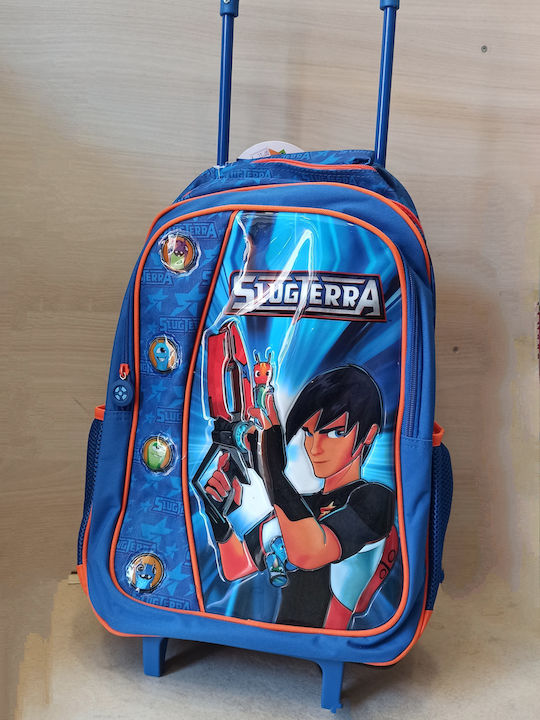 Gim Slugterra School Bag Trolley Elementary, Elementary in Blue color