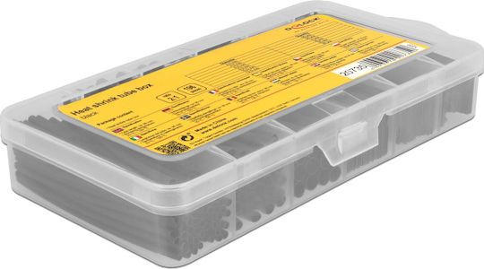DeLock Heat-Shrink Tubing Case with Shrinkage Ratio 2:1 196τμχ Black 196pcs 20735