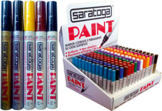Saratoga Paint Ανεξίτηλος Μαρκαδόρος Καφέ 2mm