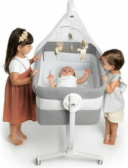 Cam Cradle Cullami with Mattress, Side Opening, and Wheels Beige