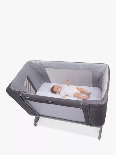 Chicco Leagăn Next2Me Forever cu Saltea, Deschidere Laterală și Roți Moon Grey Chicco Leagăn Next2Me Forever cu Saltea, Deschidere Laterală și Roți Moon Grey