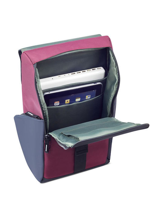 Delsey Securflap Τσάντα Πλάτης για Laptop 15.6" σε Μπορντό χρώμα