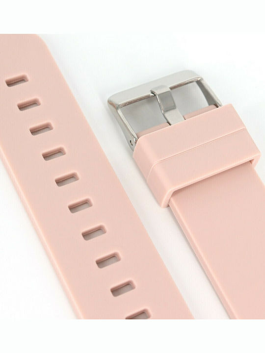 Diloy Straps Rubber Strap Pink 22mm