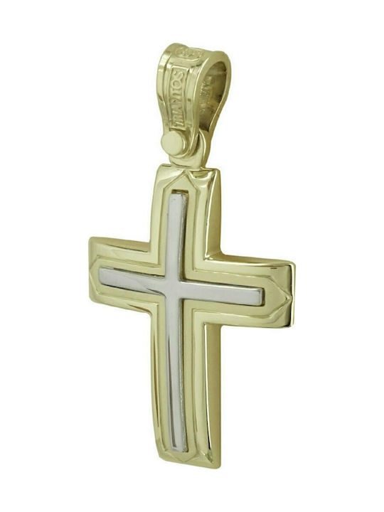 Triantos Men's Gold Cross 14K