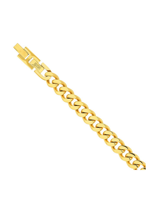 Visetti Chain Hand made of Steel Gold-plated