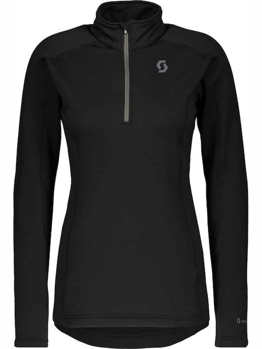 Damen Sport Langärmeliges Pullover Schwarz