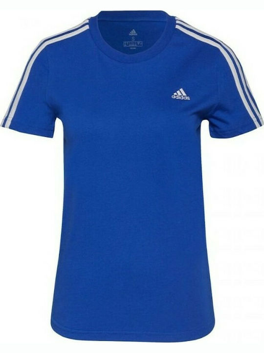 Adidas Damen Sportlich T-shirt Blau