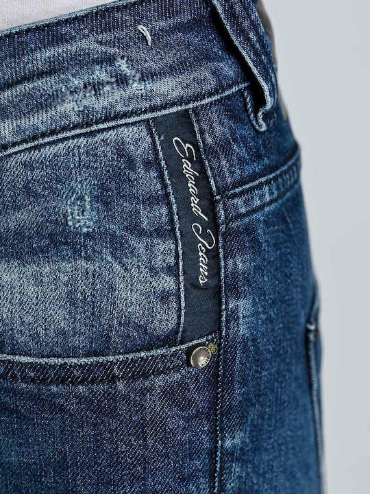 Roksana 19.1.2.84.117 High Waist Women's Jean Trousers with Rips in Relaxed Fit