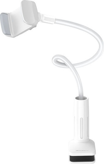 Borofone Bright Shell Mobile Phone Stand with Extension Arm in White Colour