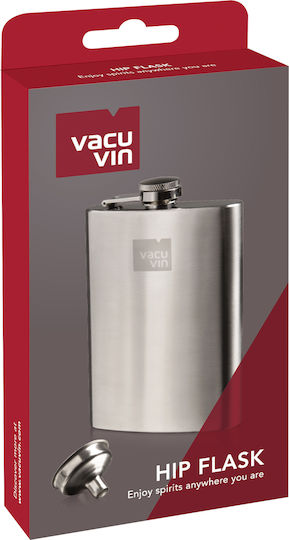 Vacu Vin Комплект манерки Неръждаема стомана с фуния Сребрист 240мл