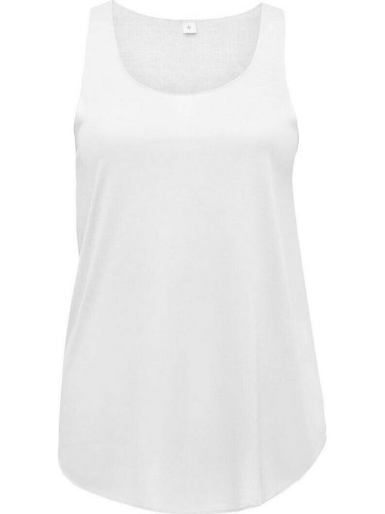 Sol's Jade Women's Sleeveless Promotional Blouse White