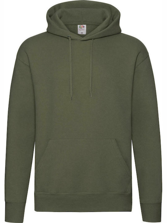 Fruit of the Loom Premium Men's Long Sleeve Promotional Sweatshirt Classic Olive