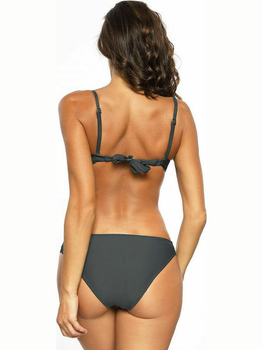 Marko Bikini Set Bra & Slip Bottom Lucinda M-617 Gray 143363