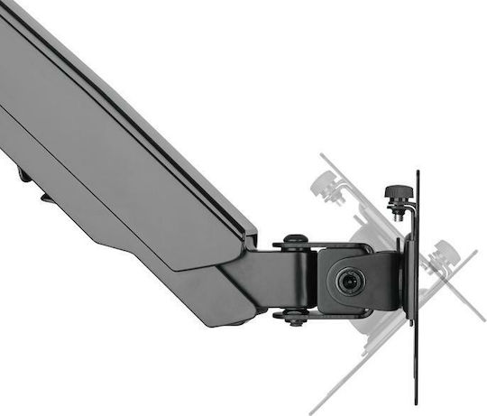 Maclean Energy MC-775 Ständer Auf dem Schreibtisch Bildschirm bis zu 32" mit Arm Gray