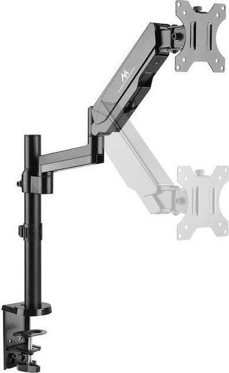 Maclean Energy MC-775 Ständer Auf dem Schreibtisch Bildschirm bis zu 32" mit Arm Gray